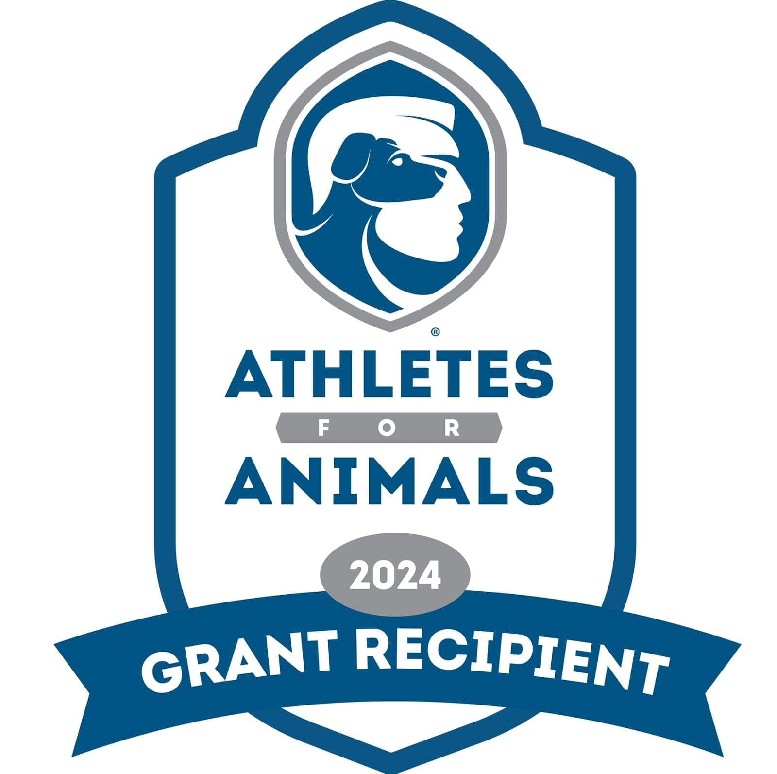 We proudly received a grant from Athletes for Animals in 2024.